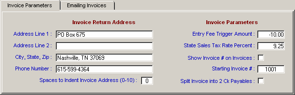 invoiceparameters