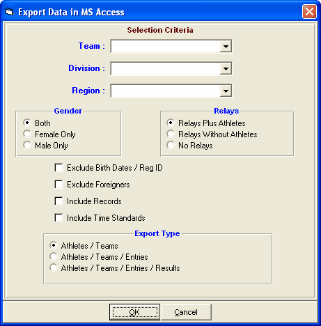 exportgenericaccess