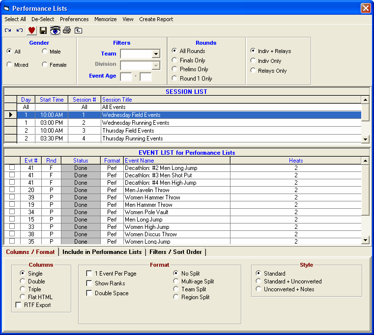 performancelistreport