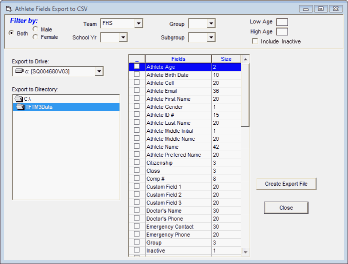 ExportAthlete_CSV