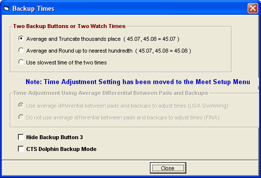 BackupTimeAveraging