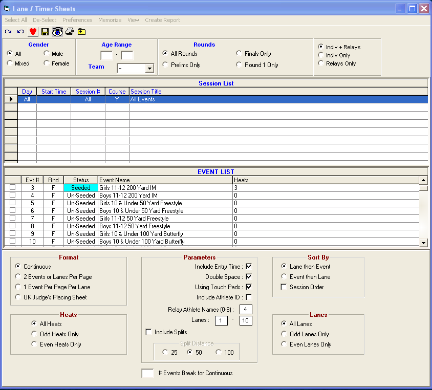 LanetimeSheets