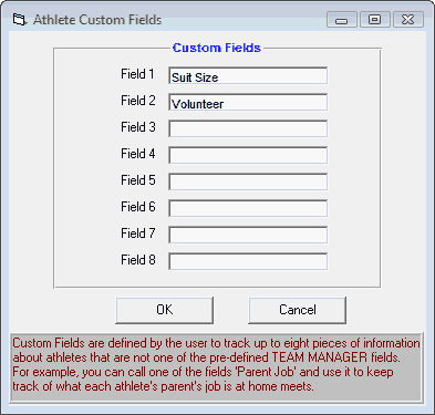 AthleteCustomFields