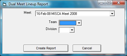 DaulMeetLineupReport