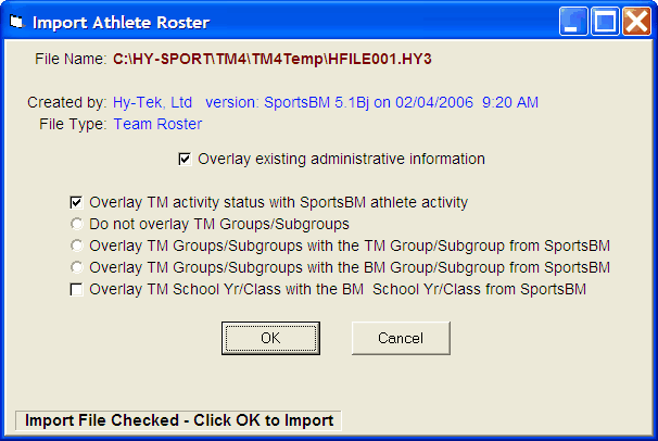 ImportAthletesfromSBM