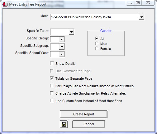 MeetEntriesFeeReport
